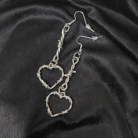 Barbed Heart Earrings