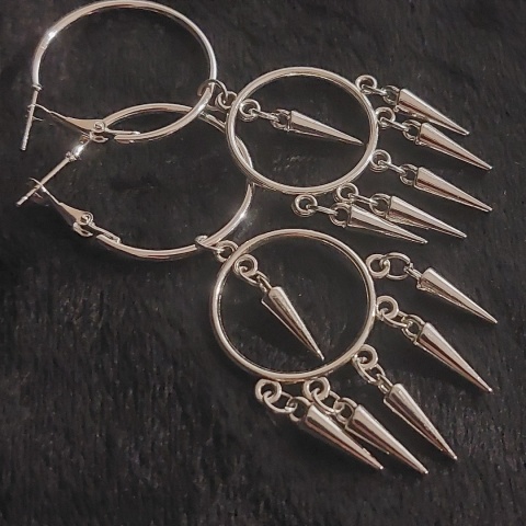 Spike Circle Earrings