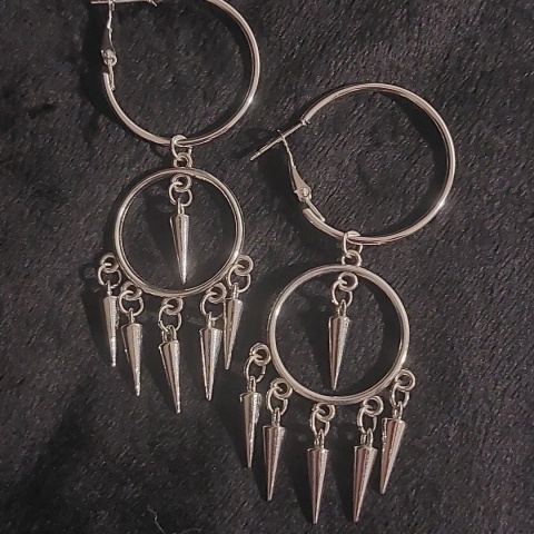 Spike Circle Earrings